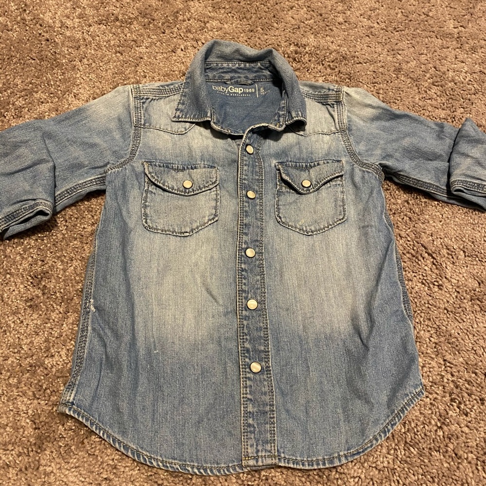 Boys Denim collar shirt